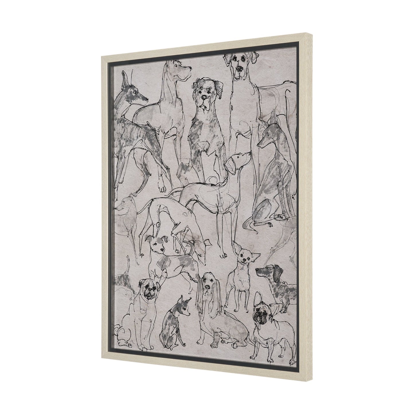 HLHF Dog Sketches II Wall Art New Arrivals, Wall Art Furniture Store Burlington Ontario Near Me