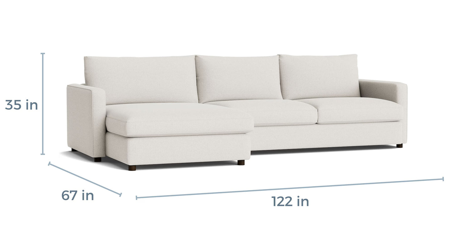 HLHF Allure Sectional - Dove Living Furniture Store Burlington Ontario Near Me