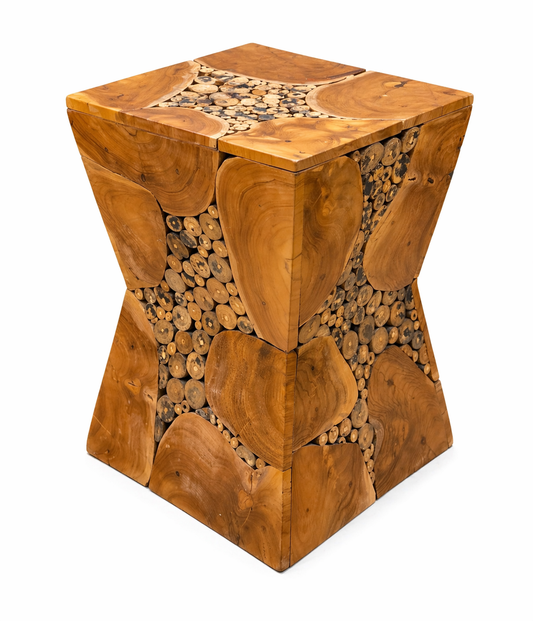 HLHF Teak Root End Table - Hour Glass Living, New Arrivals, Occasional, Side Table Furniture Store Burlington Ontario Near Me