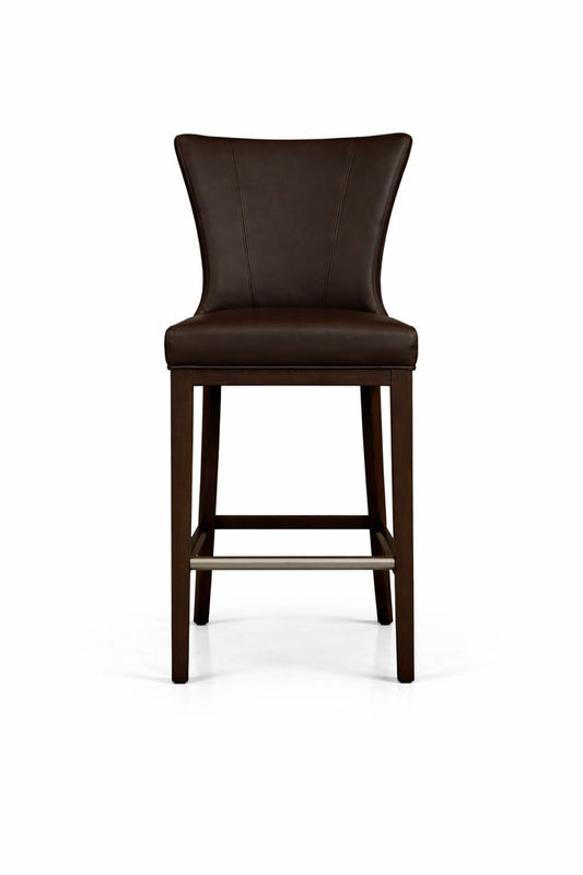 HLHF Coated Fabric Swivel Stool - Brown Stools & Bars Furniture Store Burlington Ontario Near Me