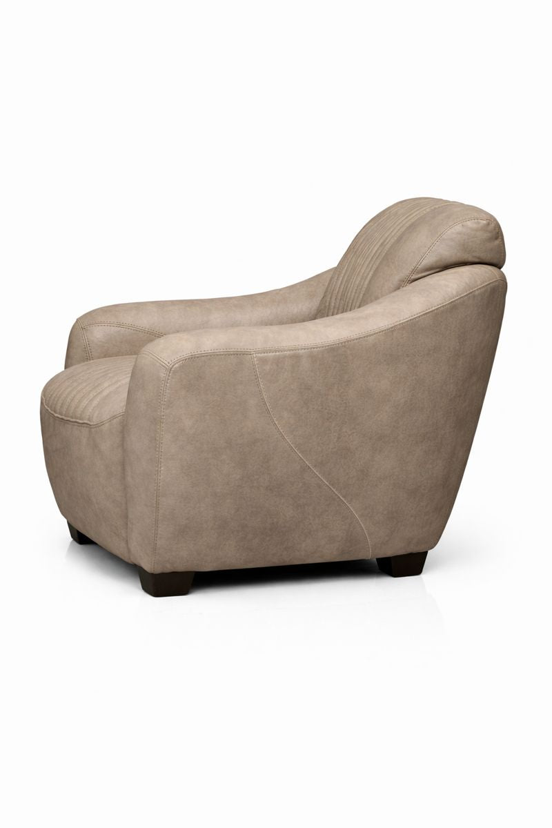 HLHF Cigar Leather Club Chair - Greystone & Palomino Accent Chairs, Living Furniture Store Burlington Ontario Near Me