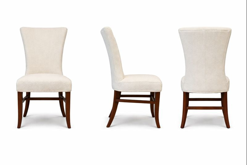 HLHF Winged Boucle Fabric Dining Chair Dining Furniture Store Burlington Ontario Near Me