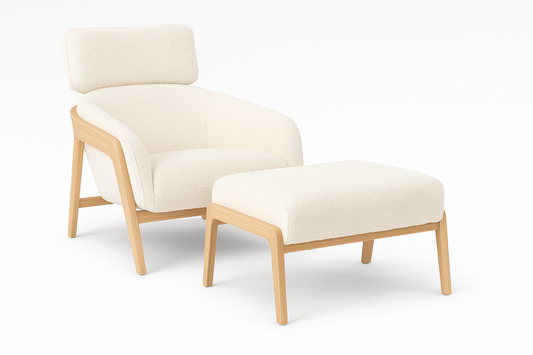 HLHF Bend Fabric Accent Chair & Ottoman Accent Chairs, Living, New Arrivals Furniture Store Burlington Ontario Near Me