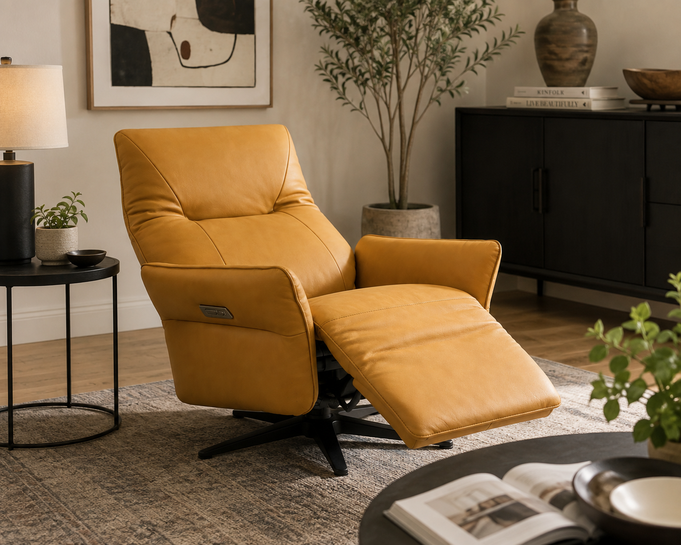 HLHF Istanbul Camel Electric Motion Recliner Accent Chairs, Living, New Arrivals Furniture Store Burlington Ontario Near Me