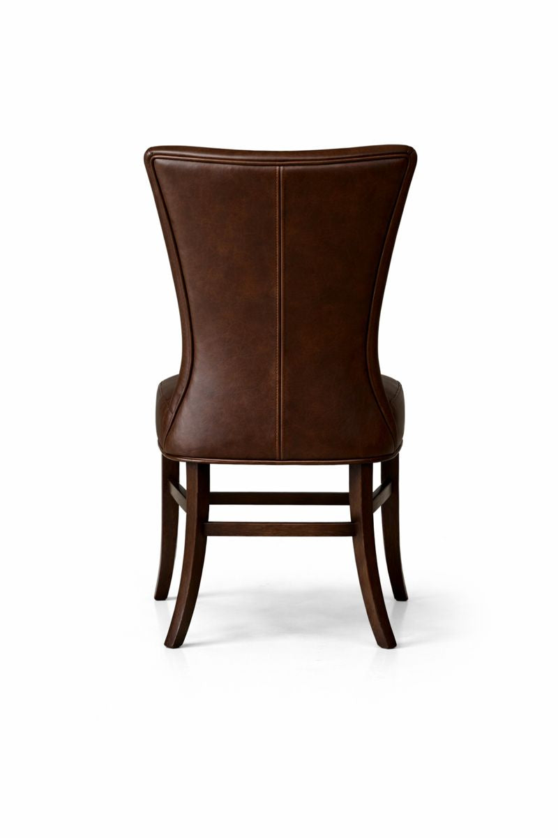 HLHF Winged Coated Fabric Dining Chair - Brown Dining Furniture Store Burlington Ontario Near Me