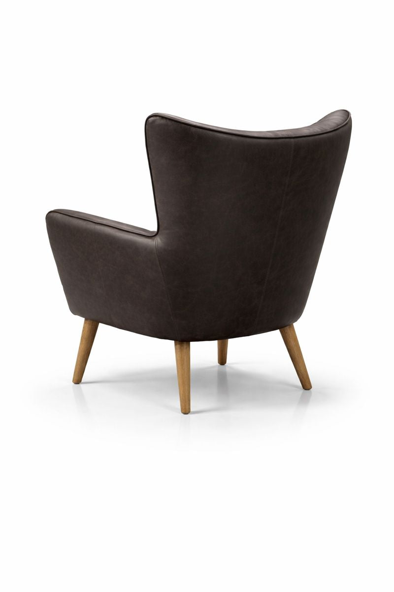 HLHF Orb Leather Accent Chair - Charcoal Accent Chairs, Living, Sale Furniture Store Burlington Ontario Near Me