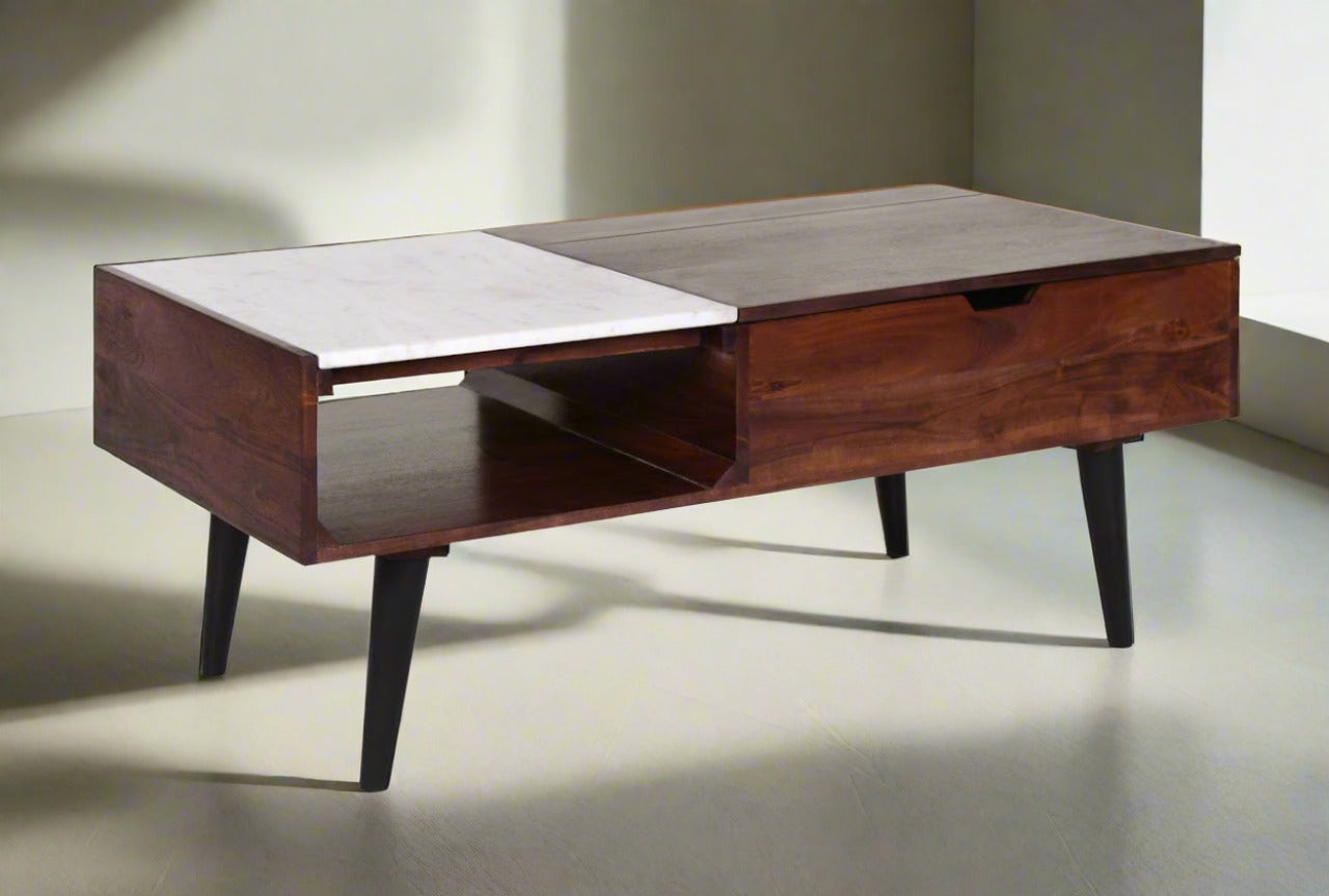 HLHF Carter 69 Marble Lift Top Coffee Table Occasional Furniture Store Burlington Ontario Near Me