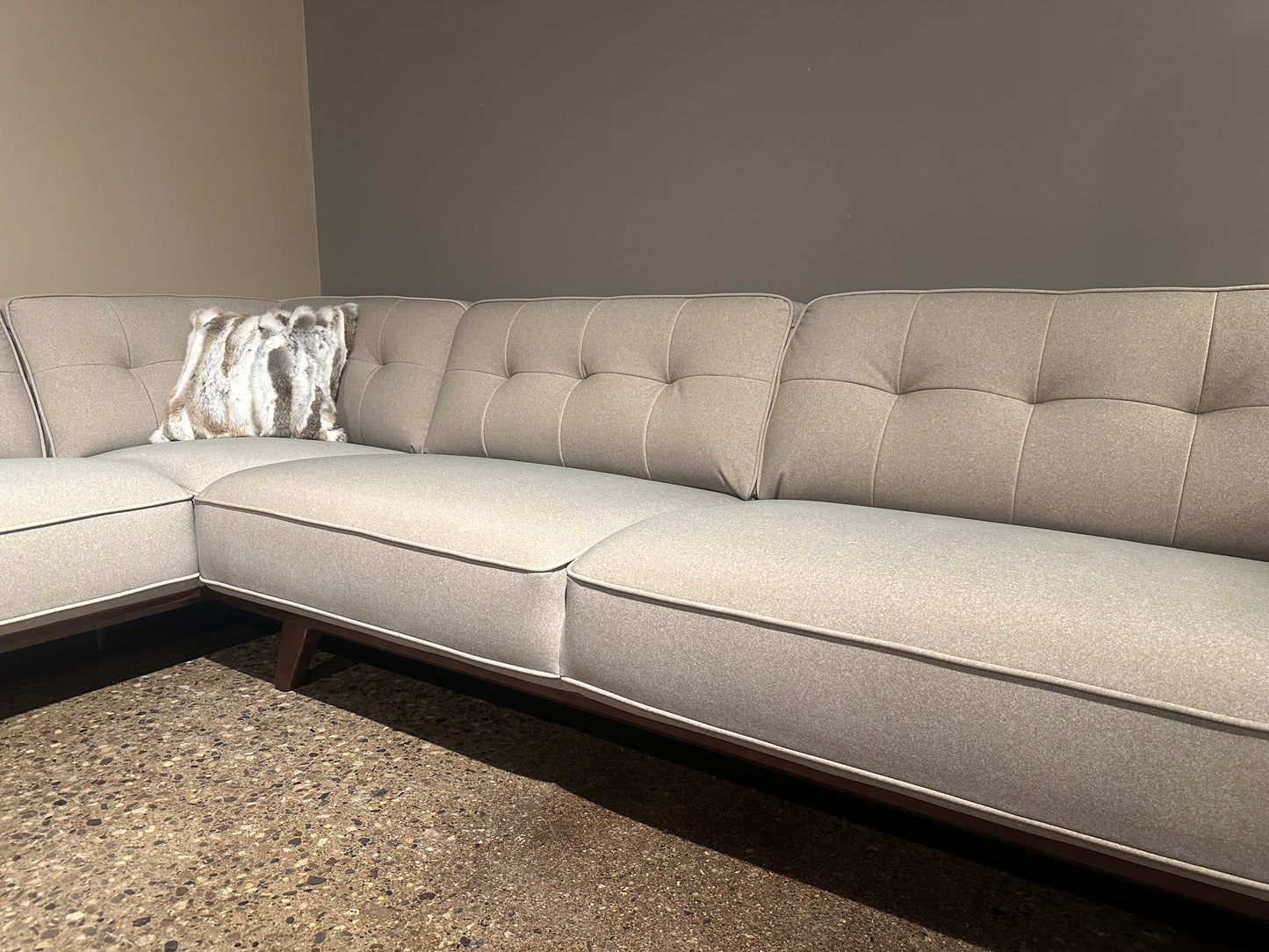 HLHF Vesper Sand Sectional - (5606) Living Furniture Store Burlington Ontario Near Me