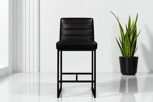 HLHF Y1511 Klyde 511 Coated Fabric Stool - Ebony Stools & Bars Furniture Store Burlington Ontario Near Me