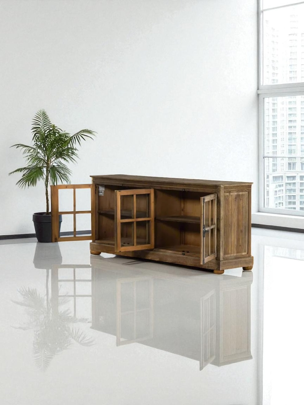 HLHF Monaco 3 Door Sideboard Sideboards & Buffets Furniture Store Burlington Ontario Near Me
