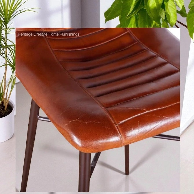 HLHF Wellington Leather Stool Stools, Stools & Bars Furniture Store Burlington Ontario Near Me