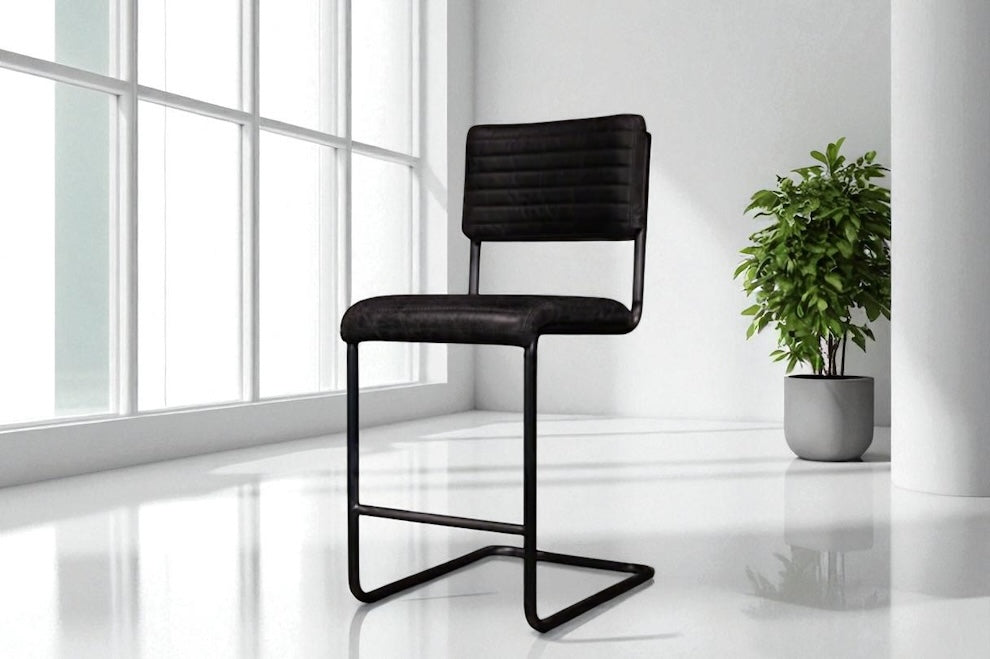 HLHF Dover Leather Stool Stools & Bars Furniture Store Burlington Ontario Near Me