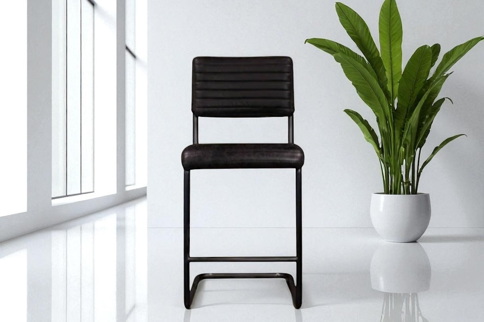 HLHF Dover Leather Stool Stools & Bars Furniture Store Burlington Ontario Near Me