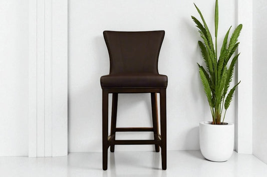HLHF 1216 Swivel Stool - Charcoal & Brown Stools & Bars Furniture Store Burlington Ontario Near Me