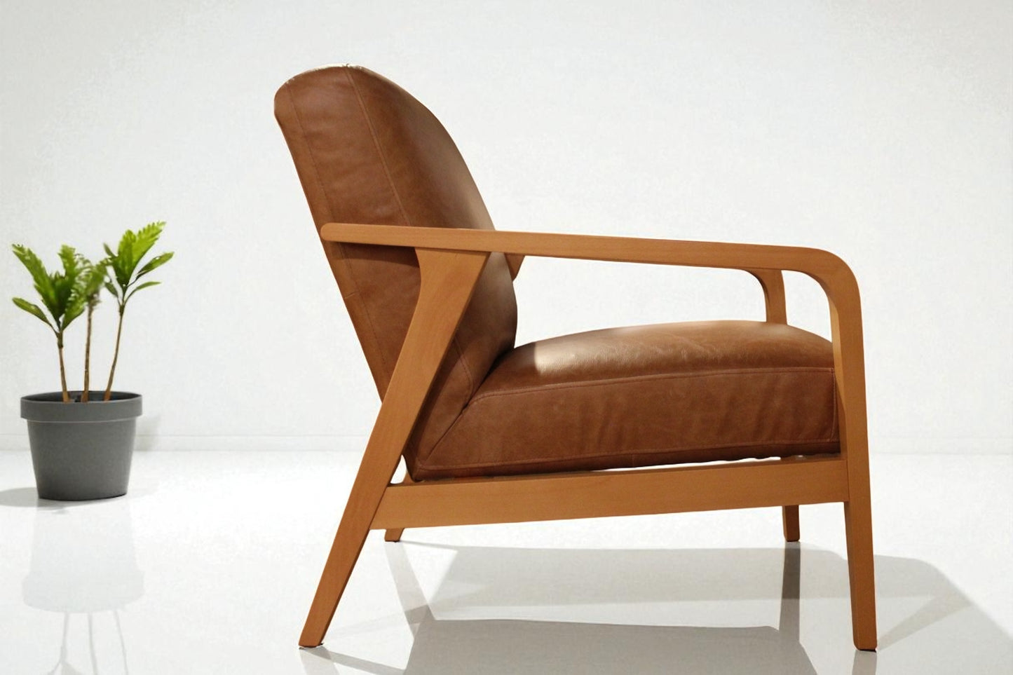 HLHF A1067 Edge Leather Accent Chair Accent Chairs, Living Furniture Store Burlington Ontario Near Me