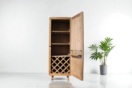 HLHF Bleached Old Pine Wine Cabinet New Arrivals, Occasional, Stools & Bars Furniture Store Burlington Ontario Near Me