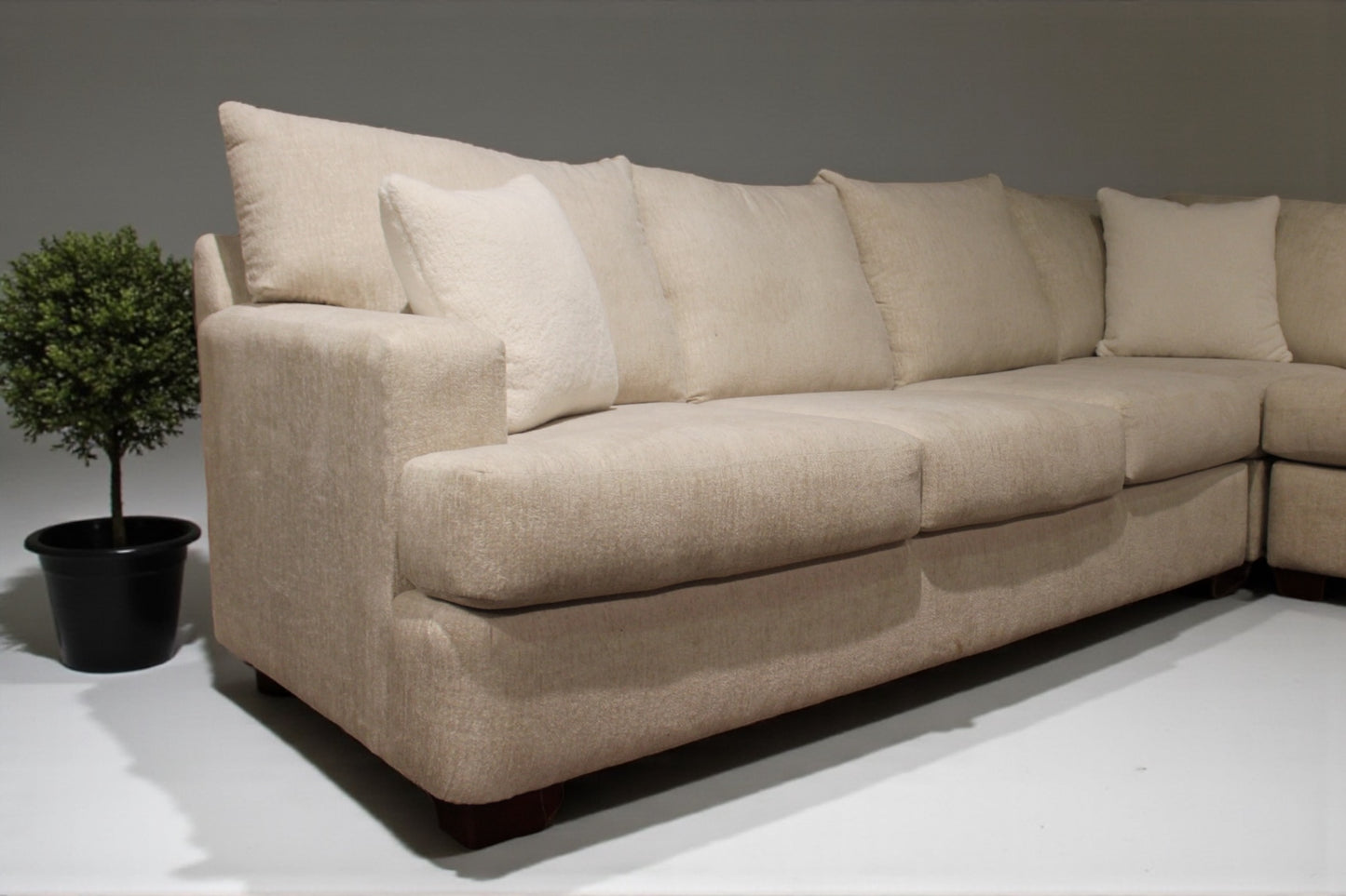 HLHF Kinston Fabric Sectional - Artesia Opal Living Furniture Store Burlington Ontario Near Me