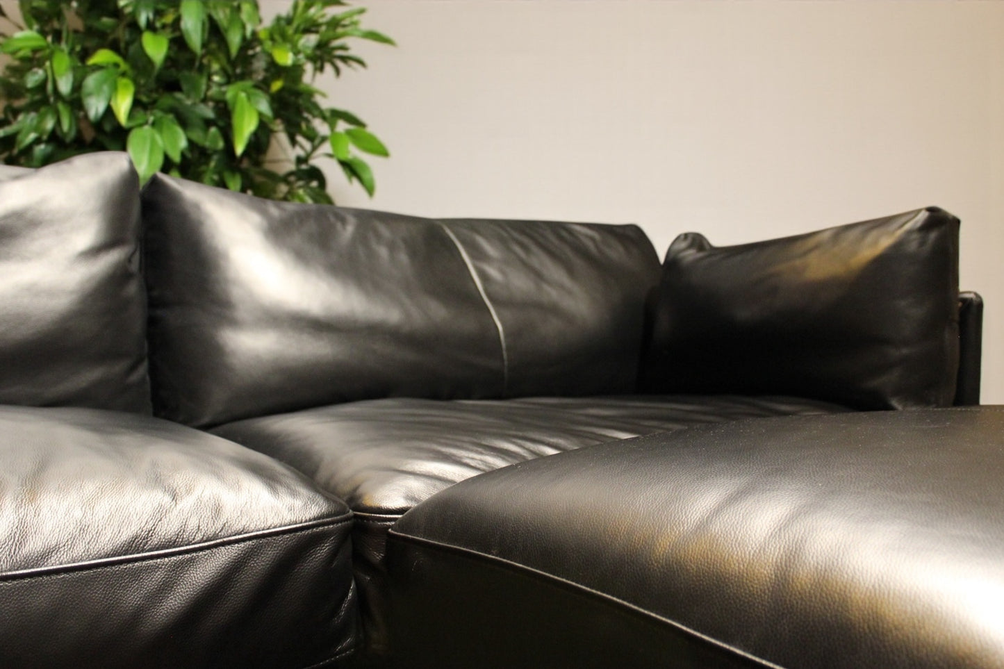 HLHF Novel Sofa and Ottoman - Black Living Furniture Store Burlington Ontario Near Me