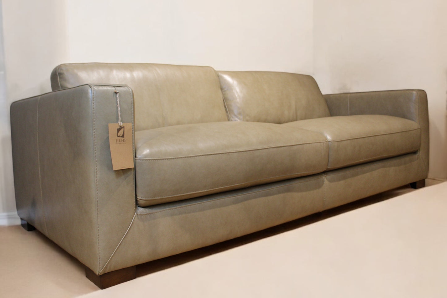HLHF Maverick Buff Leather Sofa Living, New Arrivals Furniture Store Burlington Ontario Near Me