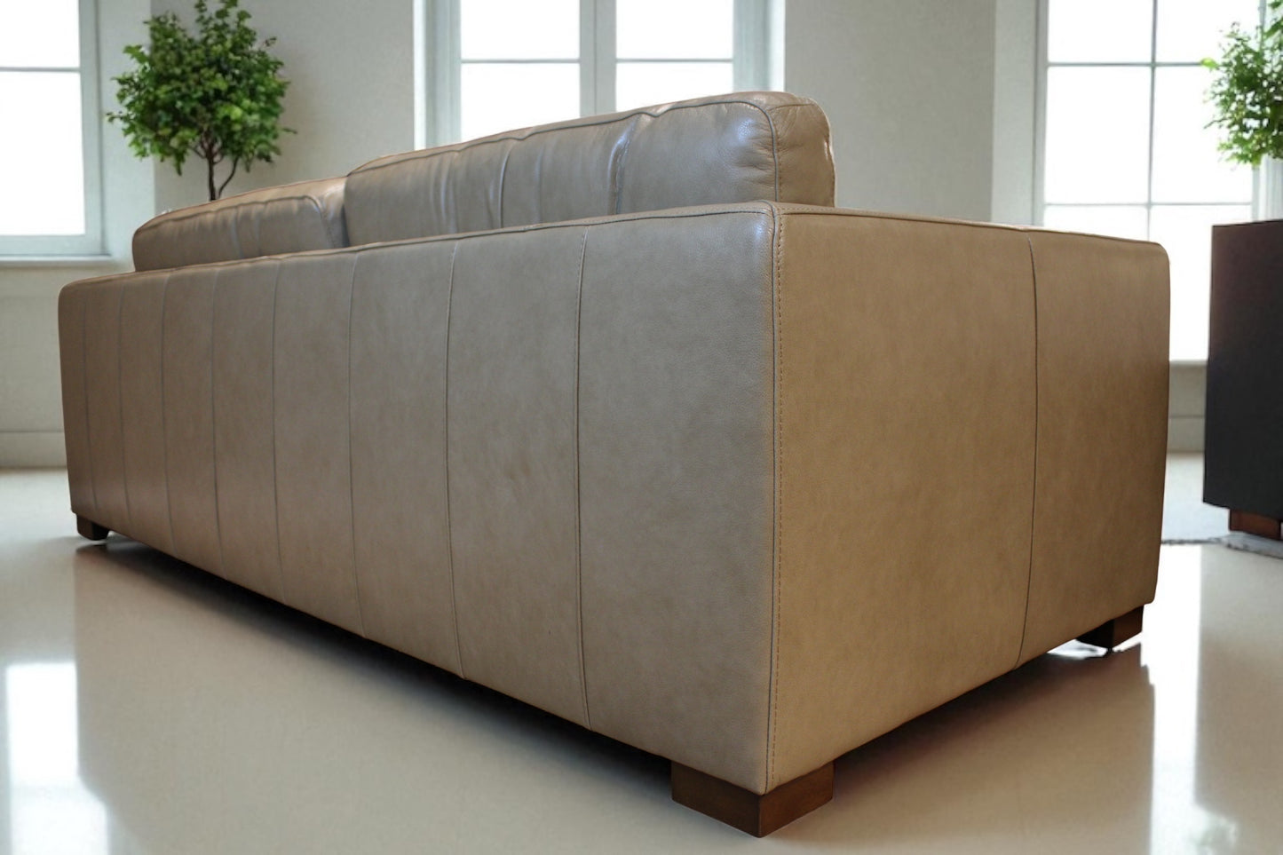 HLHF Maverick Buff Leather Sofa Living, New Arrivals Furniture Store Burlington Ontario Near Me