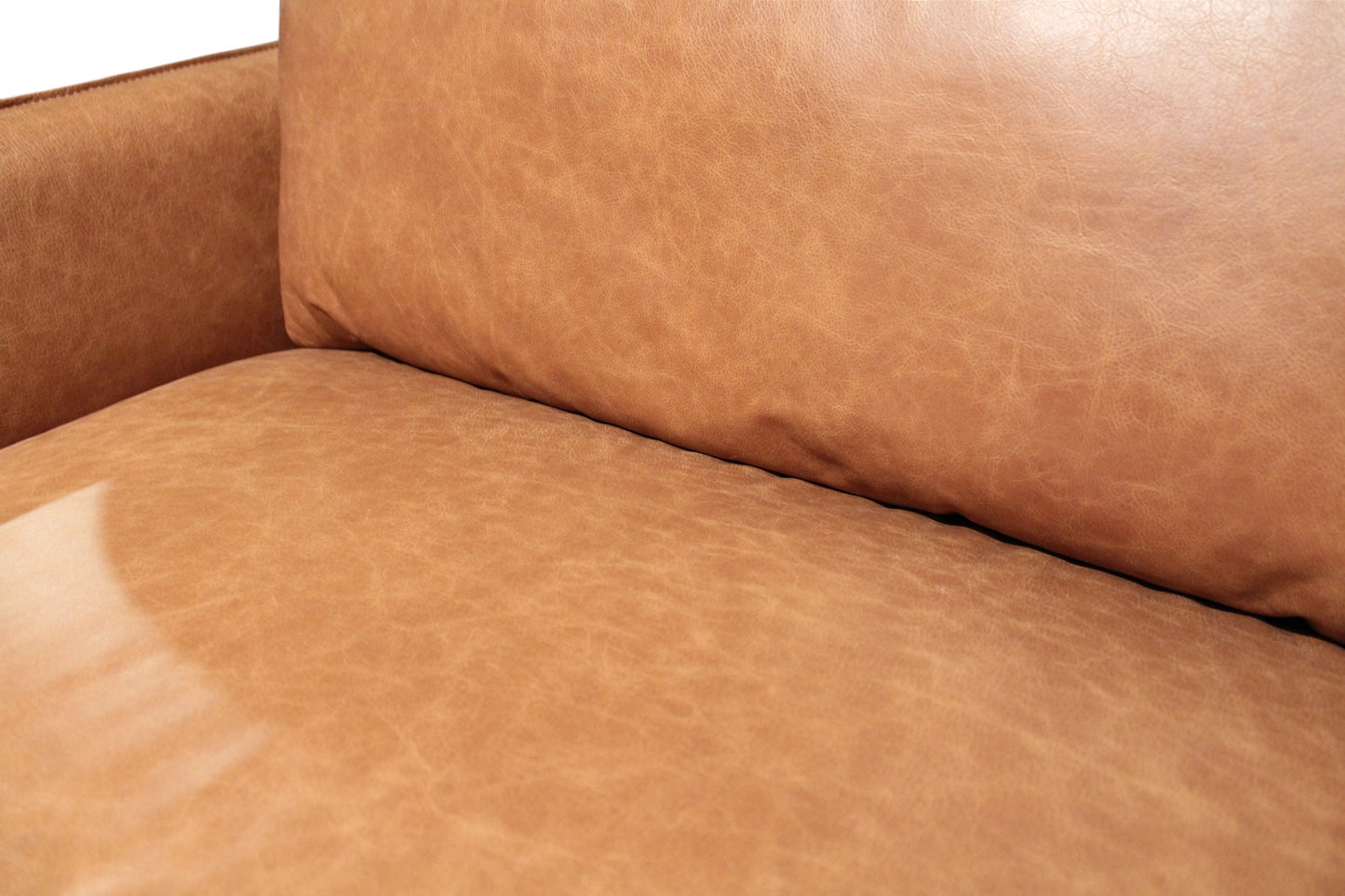 HLHF Club Leather Sofa - Whiskey Living Furniture Store Burlington Ontario Near Me