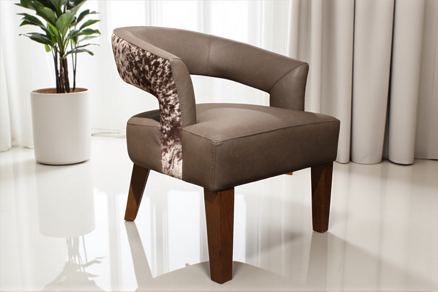 HLHF Cowabunga Leather Chair Accent Chairs, Living, New Arrivals Furniture Store Burlington Ontario Near Me