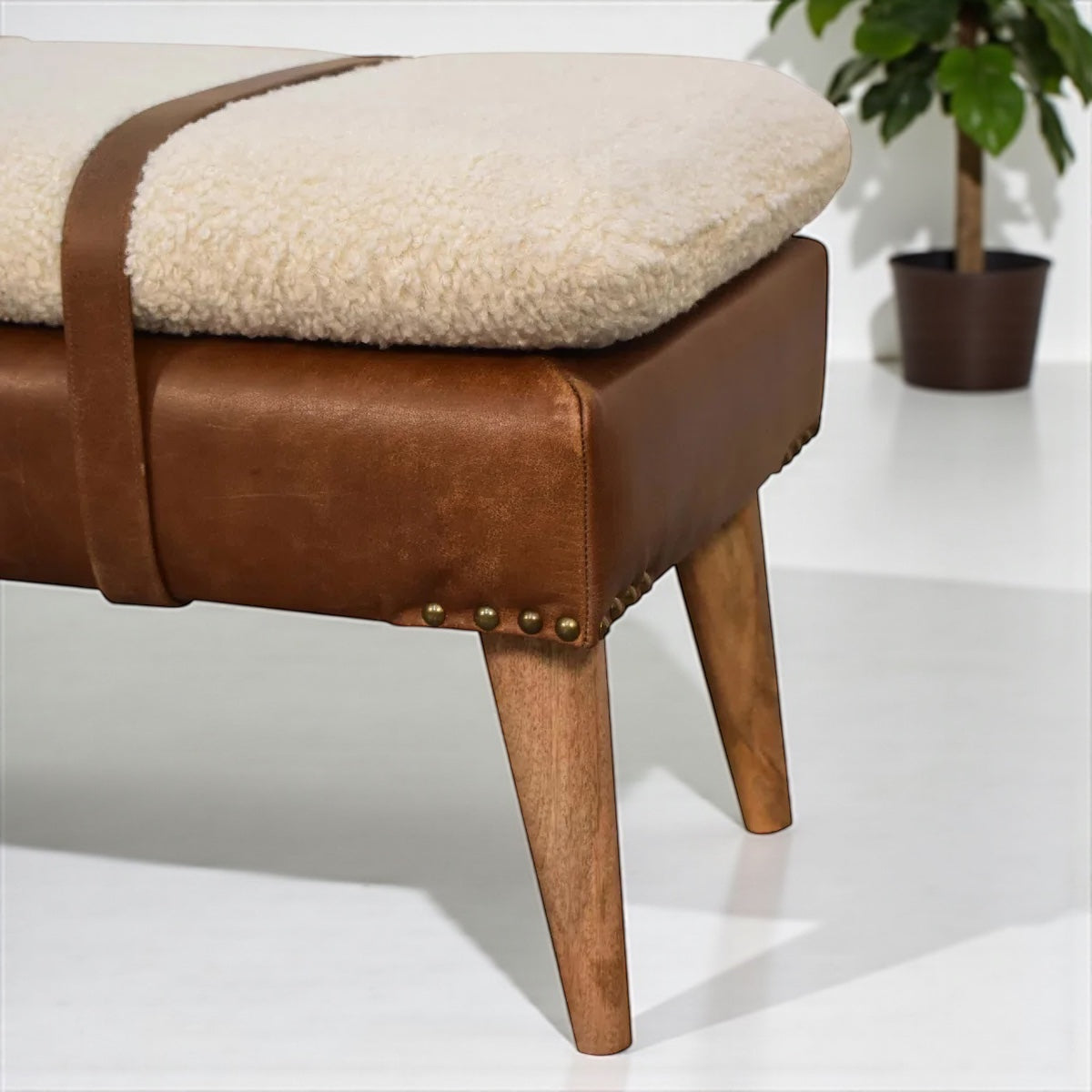 HLHF Nathan Leather Bench x Grey Home Grey Home, Home, New Arrivals, Occasional Furniture Store Burlington Ontario Near Me