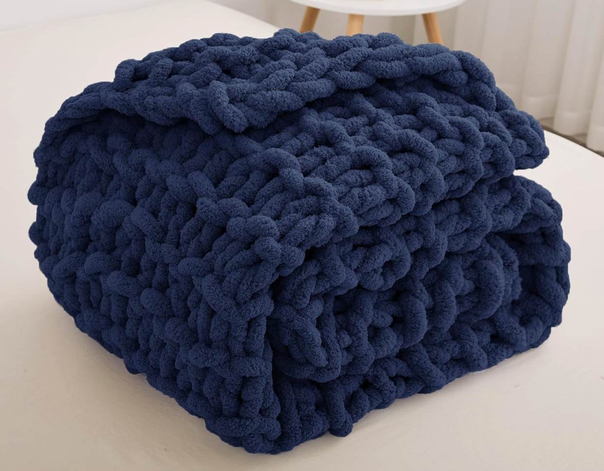 Keelie Knit Blanket Navy