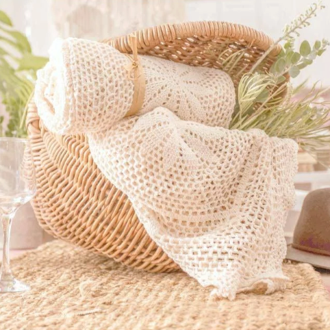 HLHF Corrine Crochet Blanket Accessories Furniture Store Burlington Ontario Near Me