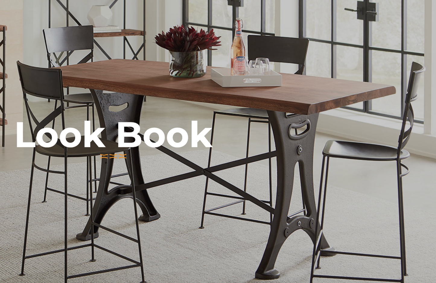 HLHF Organic Forge Gathering Table Dining Furniture Store Burlington Ontario Near Me