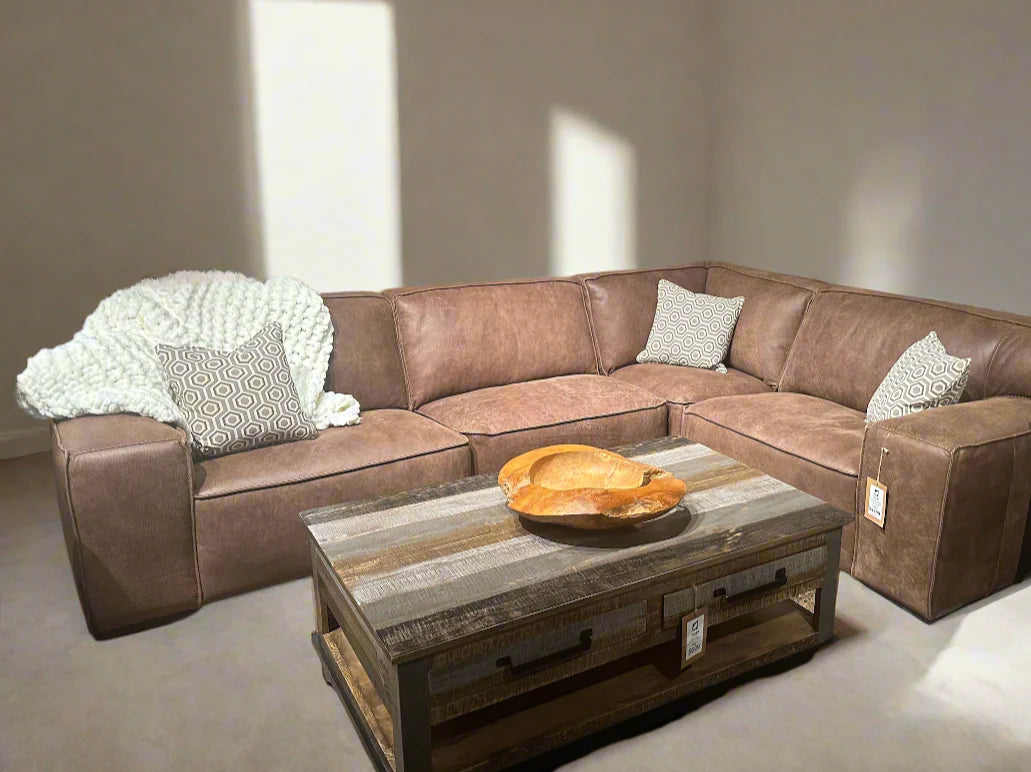 HLHF Stallone Leather Sectional Living Furniture Store Burlington Ontario Near Me