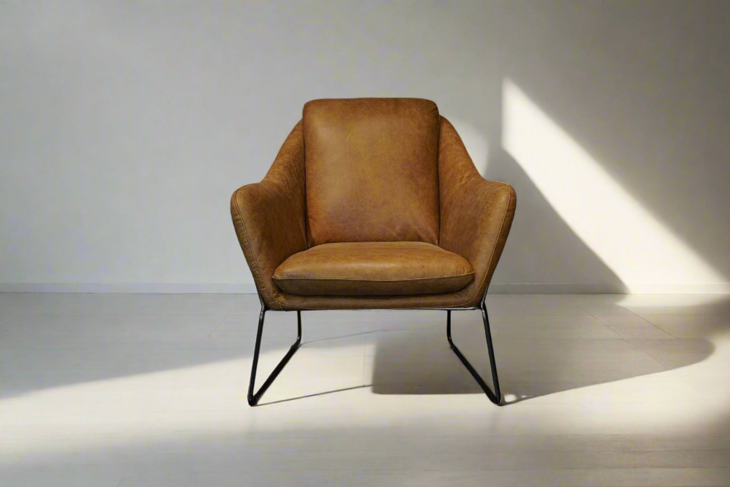 HLHF Isabella Accent Chair - Whiskey Leather Accent Chairs, Living Furniture Store Burlington Ontario Near Me