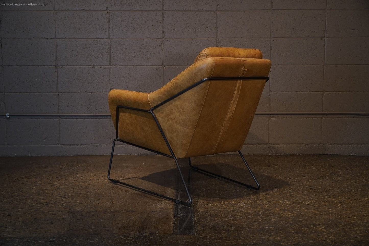 HLHF Isabella Accent Chair - Whiskey Leather Accent Chairs, Living Furniture Store Burlington Ontario Near Me