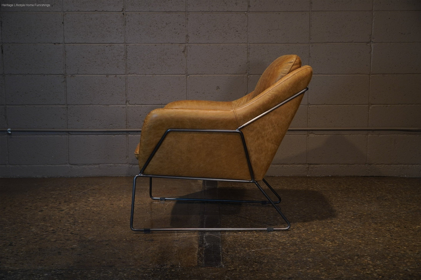 HLHF Isabella Accent Chair - Whiskey Leather Accent Chairs, Living Furniture Store Burlington Ontario Near Me