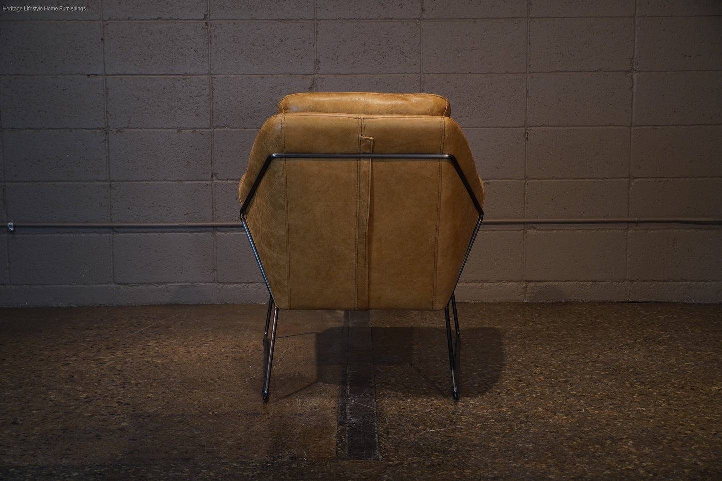 HLHF Isabella Accent Chair - Whiskey Leather Accent Chairs, Living Furniture Store Burlington Ontario Near Me
