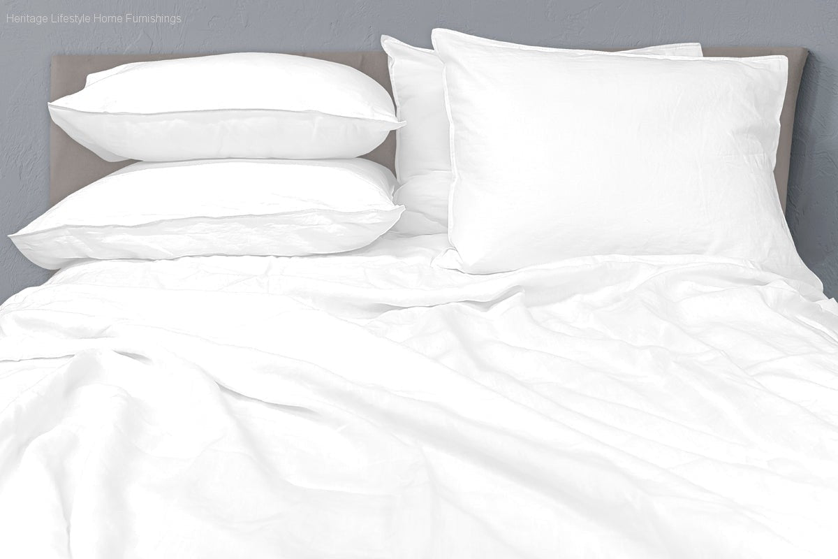 HLHF Morgan Linen Duvet Pillows & Throws Furniture Store Burlington Ontario Near Me