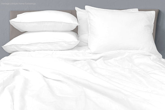 HLHF Morgan Linen Duvet Pillows & Throws Furniture Store Burlington Ontario Near Me