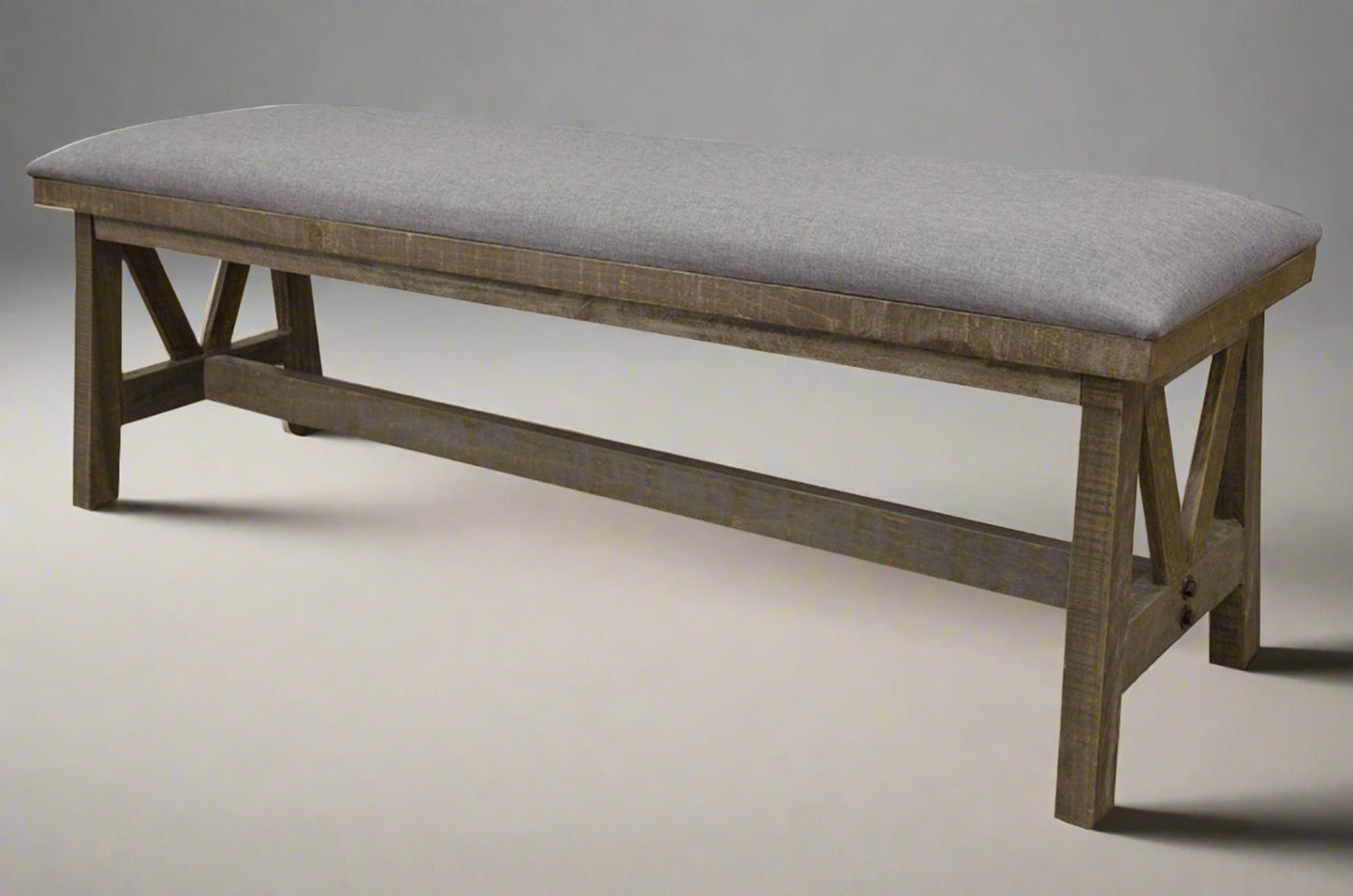 HLHF Loft Brown Decorative Bench Occasional Furniture Store Burlington Ontario Near Me