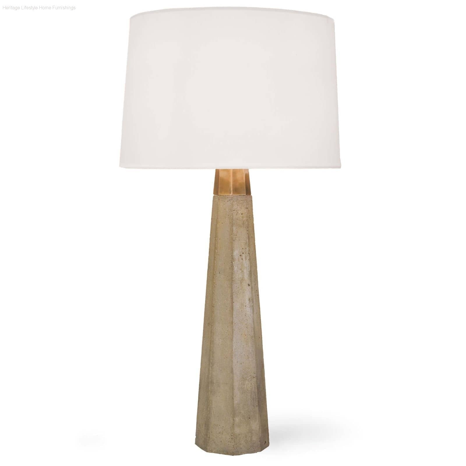 HLHF Beretta Concrete Table Lamp (131051) Lighting Furniture Store Burlington Ontario Near Me