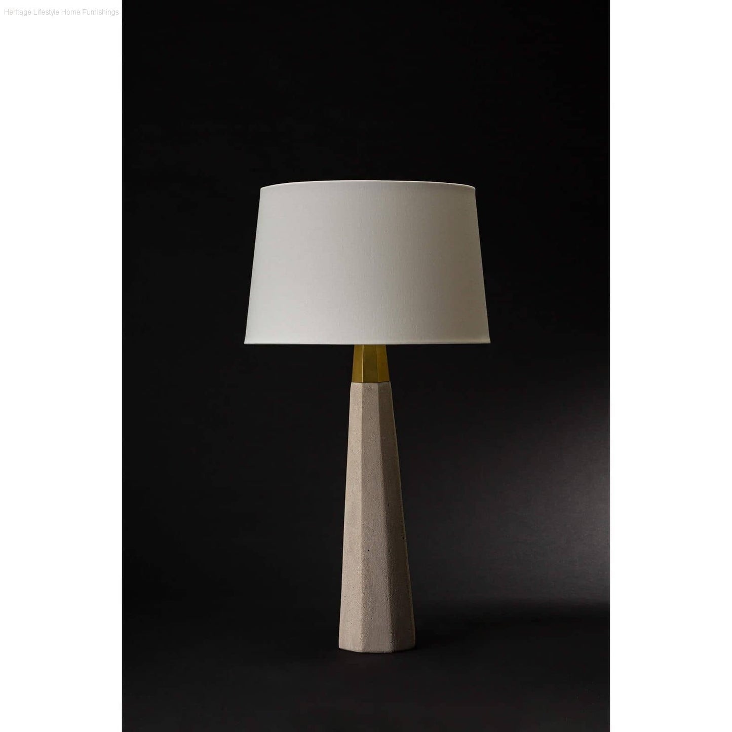 HLHF Beretta Concrete Table Lamp (131051) Lighting Furniture Store Burlington Ontario Near Me