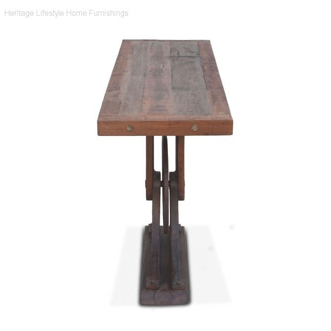 HLHF Whitley Reclaimed Wood Console Occasional Furniture Store Burlington Ontario Near Me
