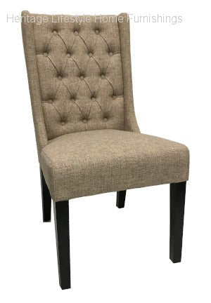 Side Chair - Lara Tufted Fabric Side Chair