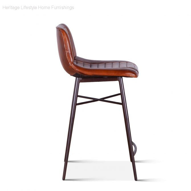 Stool - Wellington Leather Stool