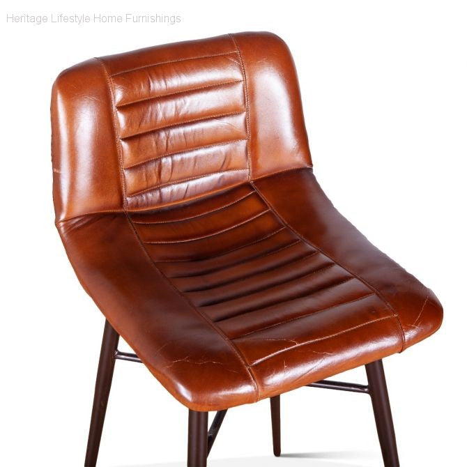 Stool - Wellington Leather Stool