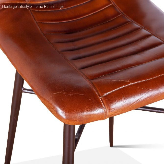 Stool - Wellington Leather Stool