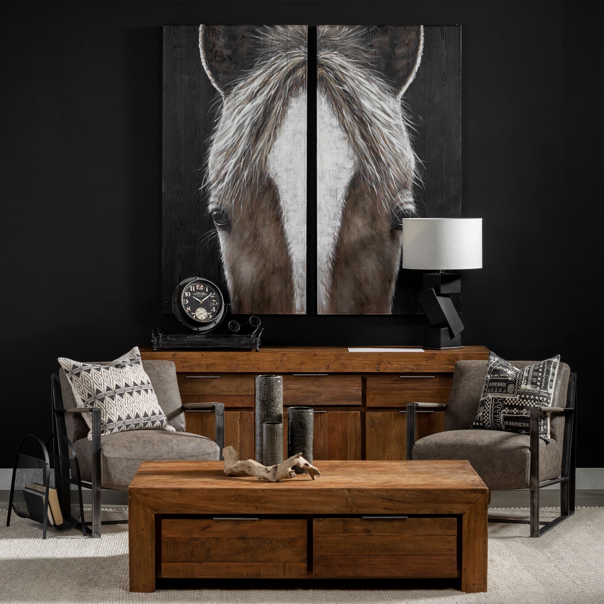 HLHF Equus Diptych Wall Art New Arrivals, Wall Art Furniture Store Burlington Ontario Near Me 