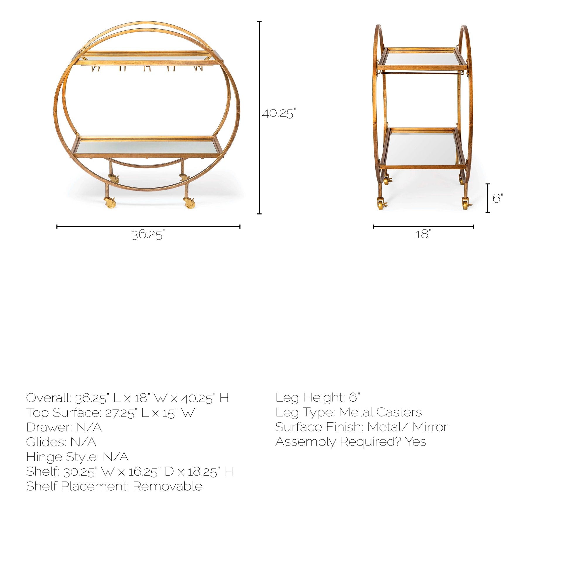 HLHF Carola Bar Cart x Grey Home Accessories, Grey Home, Stools & Bars Furniture Store Burlington Ontario Near Me 