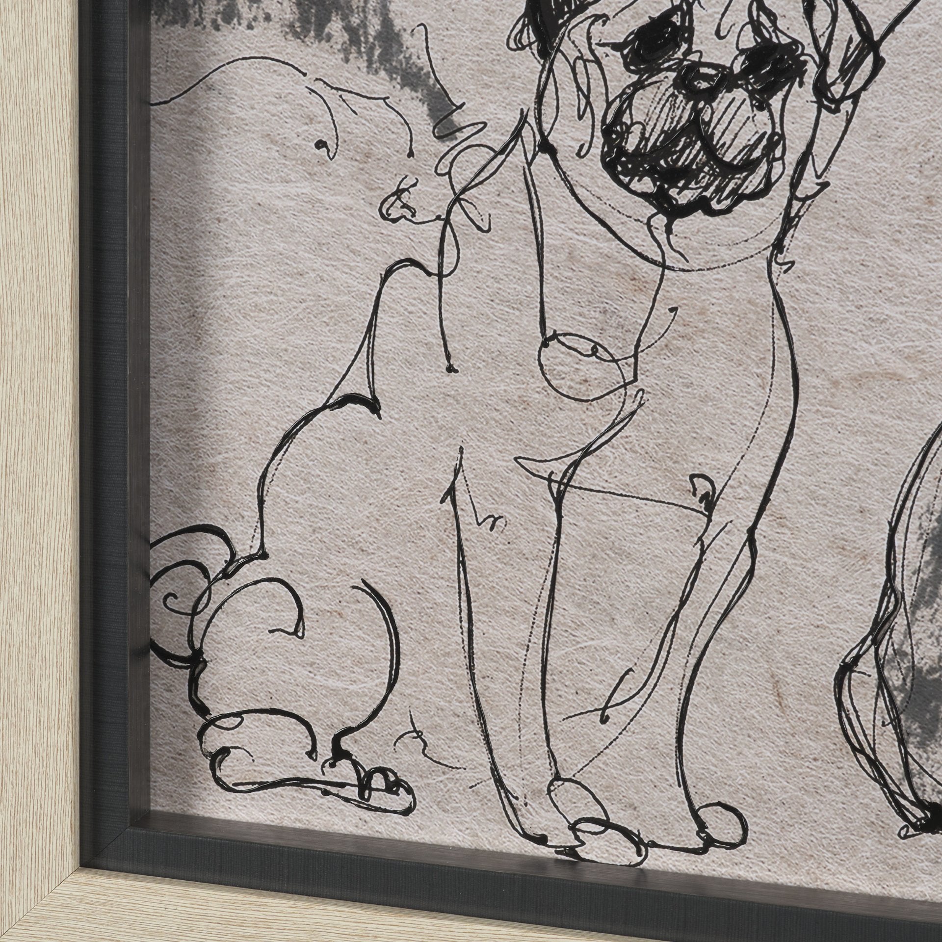 HLHF Dog Sketches II Wall Art New Arrivals, Wall Art Furniture Store Burlington Ontario Near Me 