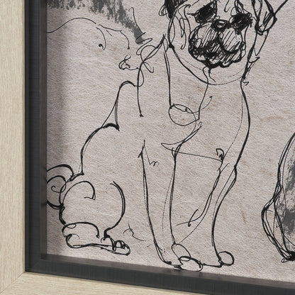 HLHF Dog Sketches II Wall Art New Arrivals, Wall Art Furniture Store Burlington Ontario Near Me 
