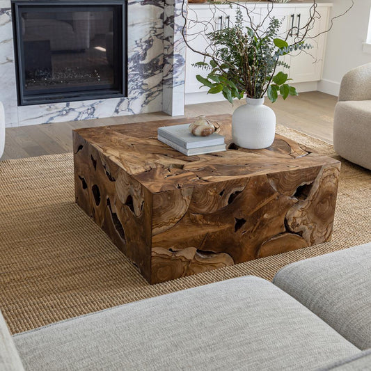 HLHF Natura Flow Square Coffee Table Living, New Arrivals, Occasional Furniture Store Burlington Ontario Near Me 